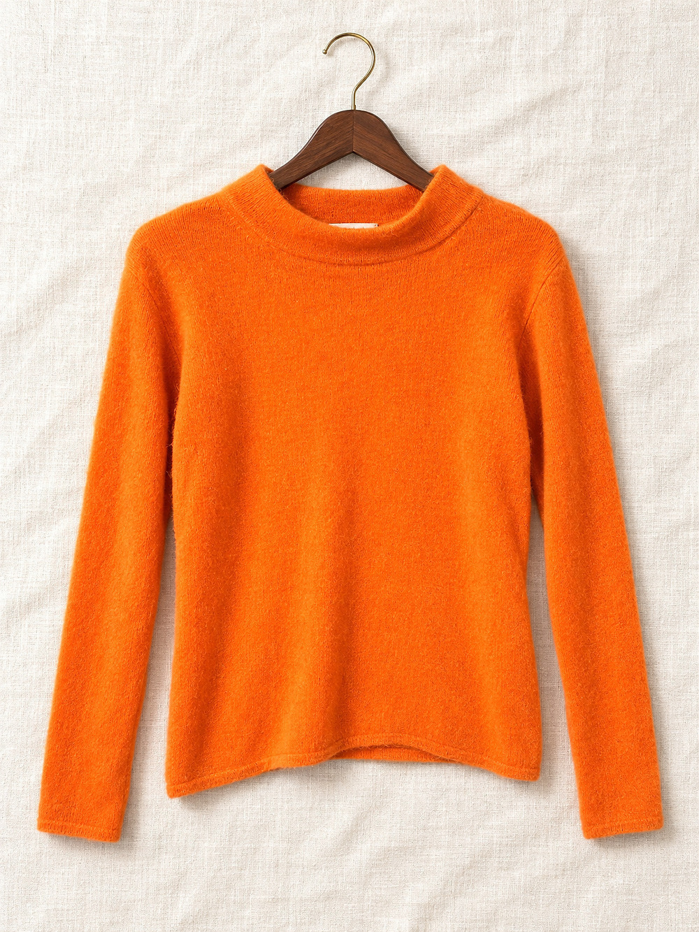 ⚜️ Round Knit Sweater | Mock Neck | Size L | Burnt Orange 💗